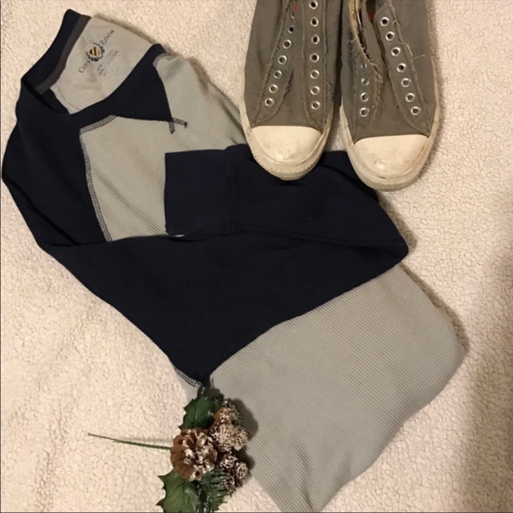 🌺club room Men's blue/grey thermal size XL